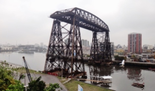 Buenos Aires famous steel bridge
